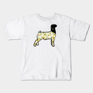 Watercolor Sunflower Market Goat - NOT FOR RESALE WITHOUT PERMISSION Kids T-Shirt